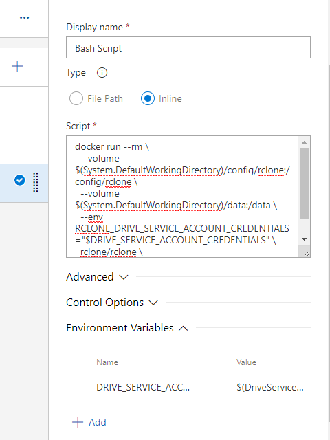 Azure Pipelines Google Drive にデプロイする Sakaf S Memo